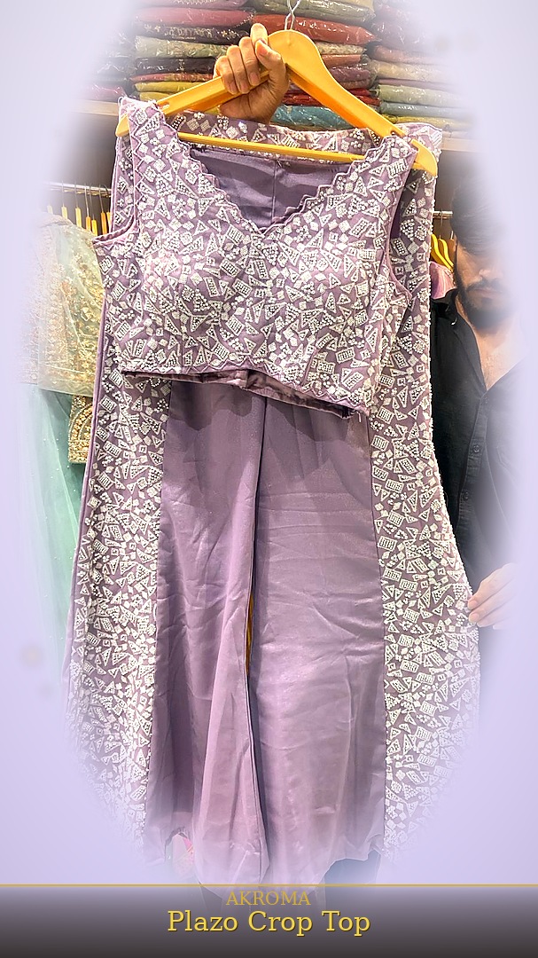 Plazo Crop Top
